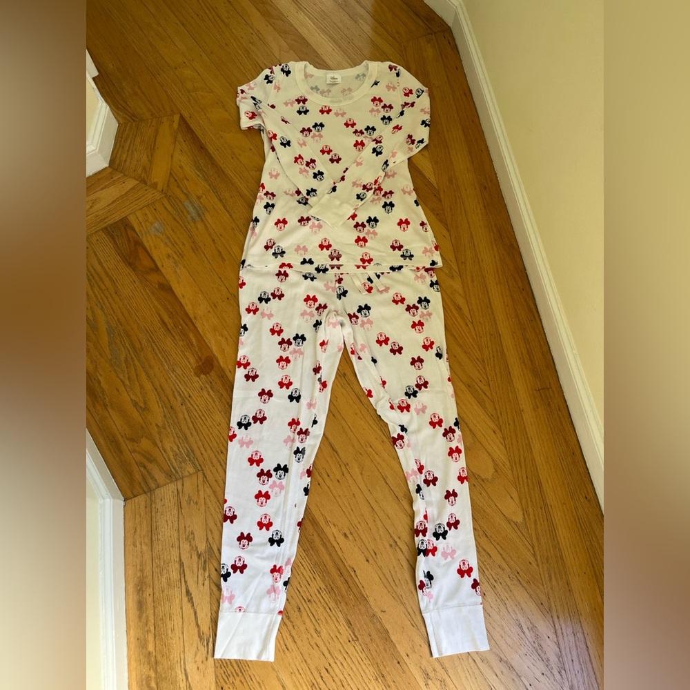 Hanna Andersson + Disney Minnie Mouse 100% Organic Cotton Long John PJ set